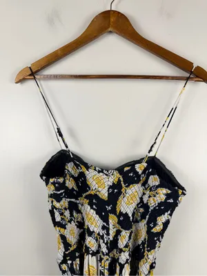 Free people Little Of Your Love Jumpsuit in dark grey floral size medium thumbnail 6