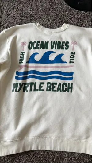 Costal Swell Crewneck Tan Size M thumbnail 2
