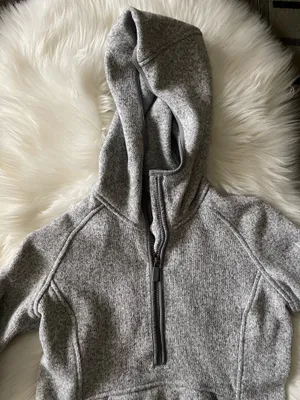 Lululemon Fleece & Thank You Pullover Heathered Gray 1/2 Zip thumbnail 9