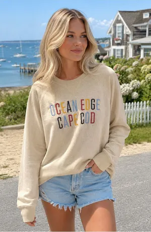 NWT Alternative Teddy Baby Champ Embroidered Crew Neck - Ocean Edge Cape Cod thumbnail 1