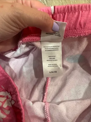 Hello Kitty Pink Cherry Pattern Pajama Bottoms thumbnail 3