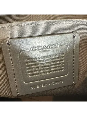 Coach Black Pebbled Leather Bow Detail Carryall Satchel Crossbody Bag F28839 thumbnail 8