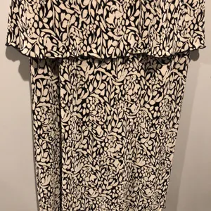 Vintage 90s Connected Apparel Black and White Ruffled Maxi Dress thumbnail 5