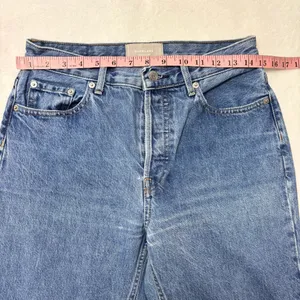 Everlane Women's Straight Leg Blue Jeans size 27‎ crop thumbnail 3