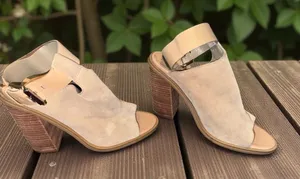 Marc Fisher Beige Open-Toe Heeled‎ Sandals thumbnail 1