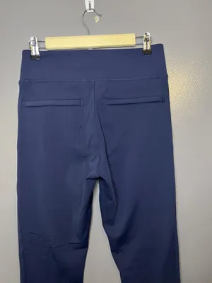 Athleta Pants Womens Medium Blue Skinny Track Ankle Zip Pocket Stretch Athletic thumbnail 5