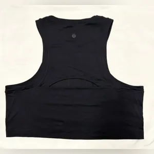 Lululemon Open-Back Cropped Training Tank Top - Black - 8 thumbnail 6