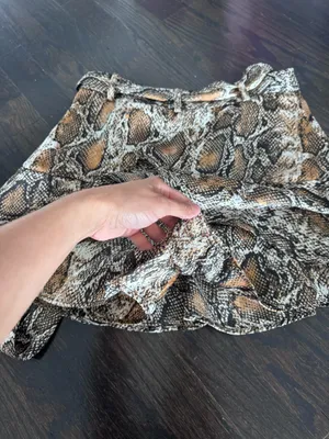 ZARA Snake Print Skirt thumbnail 7