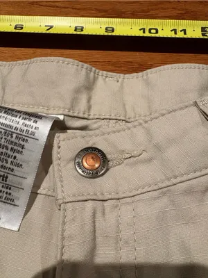 Carhartt Women’s SZ 8 Cropped Cargo Pants in Light Khaki thumbnail 8