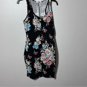 Papaya Women black Party Sleeveless floral Bodycon dress size‎ small thumbnail 2