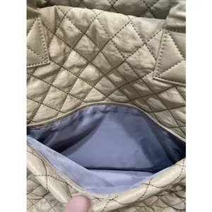 Hsitandy‎ Beige Waterproof quilted tote bag NEW thumbnail 2