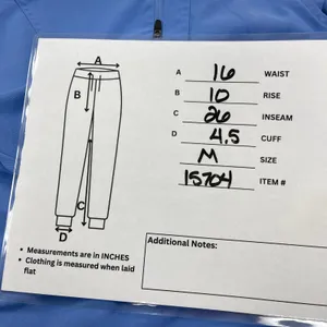 FIGS Zamora Jogger Scrub‎ Pants Women Medium Blue Stretch Minimal Healthcare thumbnail 12