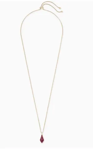 Kendra Scott Maroon Jade Long Pendant thumbnail 2
