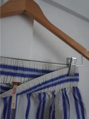 Free People Get Free Blue Striped Pull On Shorts thumbnail 2