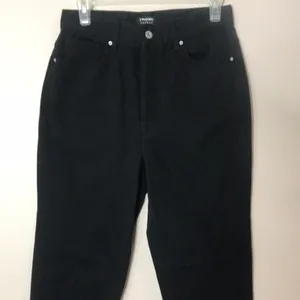 Playboy by pac-sun black button fly high waisted denim jeans size 27 cute‎ thumbnail 4