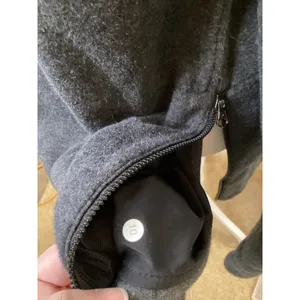 Lululemon Side‎ Zip Sweatshirt Womens 10 Grey Excellent Crewneck Activewear thumbnail 4