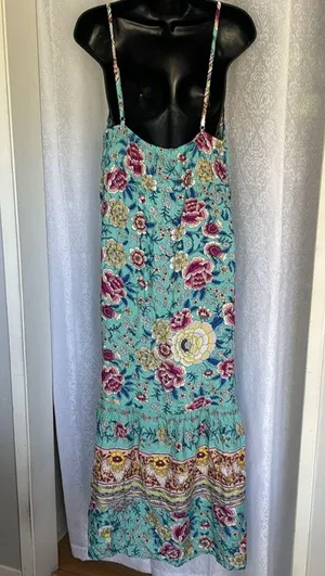 RUSTTYDUSTTY BOHO MAXI SUNDRESS Sz:XXL thumbnail 2