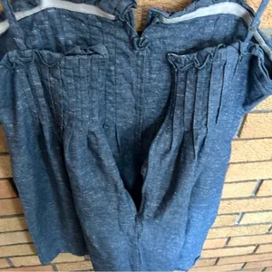 Madewell Chambray Pintuck Cami Ruffle Chambray Mini Dress Size 4 thumbnail 5