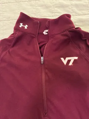 Under Armour Virginia Tech Burgundy Athletic Pullover  thumbnail 2