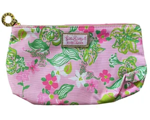Lilly Pulitzer x Estée Lauder Tiger Lilly Pink Makeup Cosmetics Travel Case Bag thumbnail 1