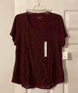 Croft& Barrow women shirt size L brand new thumbnail 1