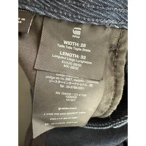 G-Star Raw Lynn Mid Skinny Jeans Womens 28x32 Blue Dark Wash Side Zip Tuxedo thumbnail 7