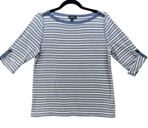 Lauren Ralph Lauren Striped Top Blue‎ Large thumbnail 1
