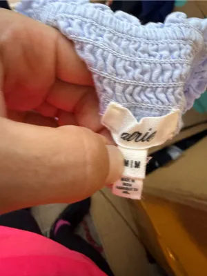 Aerie Baby Blue Linen Pull On Shorts thumbnail 3