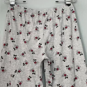 Disney Mickey Mouse Juniors Size Medium Gray Pajama Lounge Pants Novelty Sleep thumbnail 4