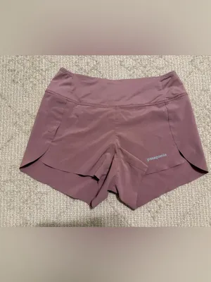 PATAGONIA Women's Dusty Purple High-Rise Strider Pro Shorts Size XXS thumbnail 2