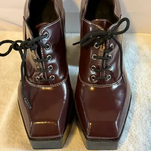 Gianni Bini Heels Platform Pumps Maroon/Burgandy size 10 thumbnail 11