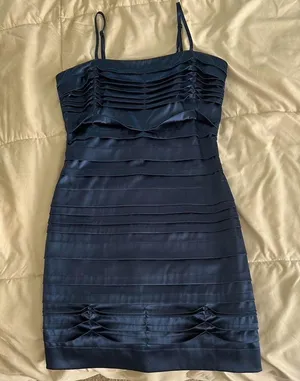 Navy blue dress thumbnail 1