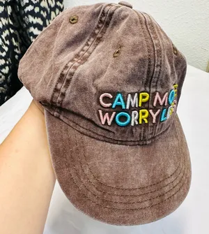 Brown Embroidered Cap thumbnail 1