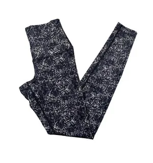 Lululemon Leggings Womens 6 Black Gray Abstract Print High Rise Yoga Pant thumbnail 1