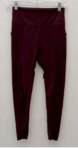 NWT Free People Maroon Movement Leggings‎ thumbnail 1