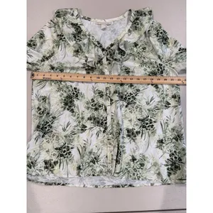 Emaline Blouse Women Large Button Floral Work Travel Office Lightweight Vacation thumbnail 6