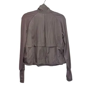 Free People Movement Cropped Pullover Jacket Small Purple Half Zip‎ Athleisure thumbnail 4