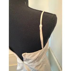 Vintage J.Crew Emma 100% Silk Faille Convertible Strapless Dress with Waist Bow thumbnail 5