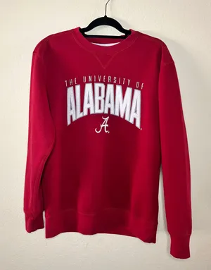 University of Alabama red crewneck sweatshirt thumbnail 1