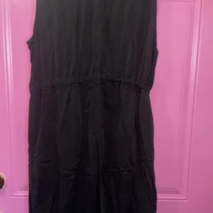 Maurices Womens Large Dark Gray Longline‎ Drawstring Waist Sleeveless Vest thumbnail 7