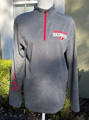 Tampa Bay Buccaneers NFL Team Apparel 1/4 zip pullover shirt thumbnail 1