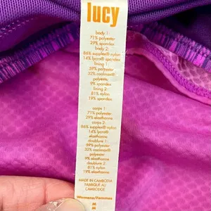 Lucy Feel The Beat Strappy Singlet Tank Top Medium Pink thumbnail 5