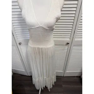FREE PEOPLE WHITE FUN IN THE SUN MAXI DRESS SZ Large thumbnail 8