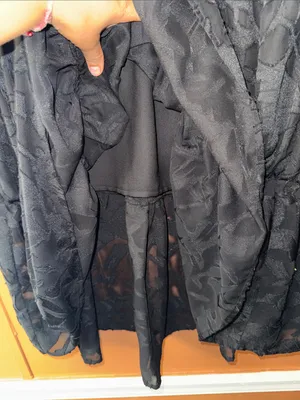 Michael Kors Black Tiered Midi Skirt with Jacquard Pattern thumbnail 4