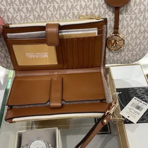 Michael Kors Vanilla Double Zip Wristlet Wallet Phone Purse thumbnail 5