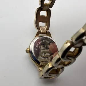 Elegant Figaro Couture Ladies Rhinestone Quartz Watch - Vintage & Chic thumbnail 4