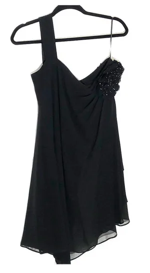 R&M Collection Little Black Dress One Shoulder 6 LBD thumbnail 1