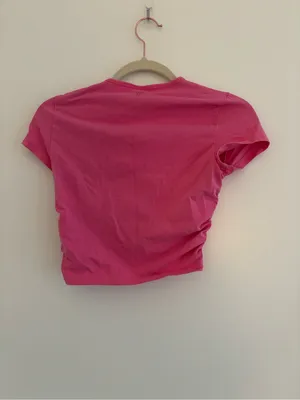 Aritzia TNA pink cropped top thumbnail 4
