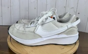 Nike Size‎ 8 Waffle Debut Running Shoes Womens White Swoosh Casual Sneakers Gym thumbnail 1