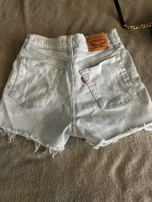 Levi’s 501 Shorts Denim High-Rise Light Wash thumbnail 3